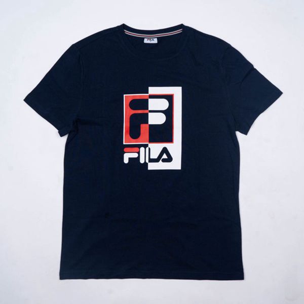 Camisetas Fila Homem Azul Marinho - Fila Archie Loja Online Portugal,VSEM-49261